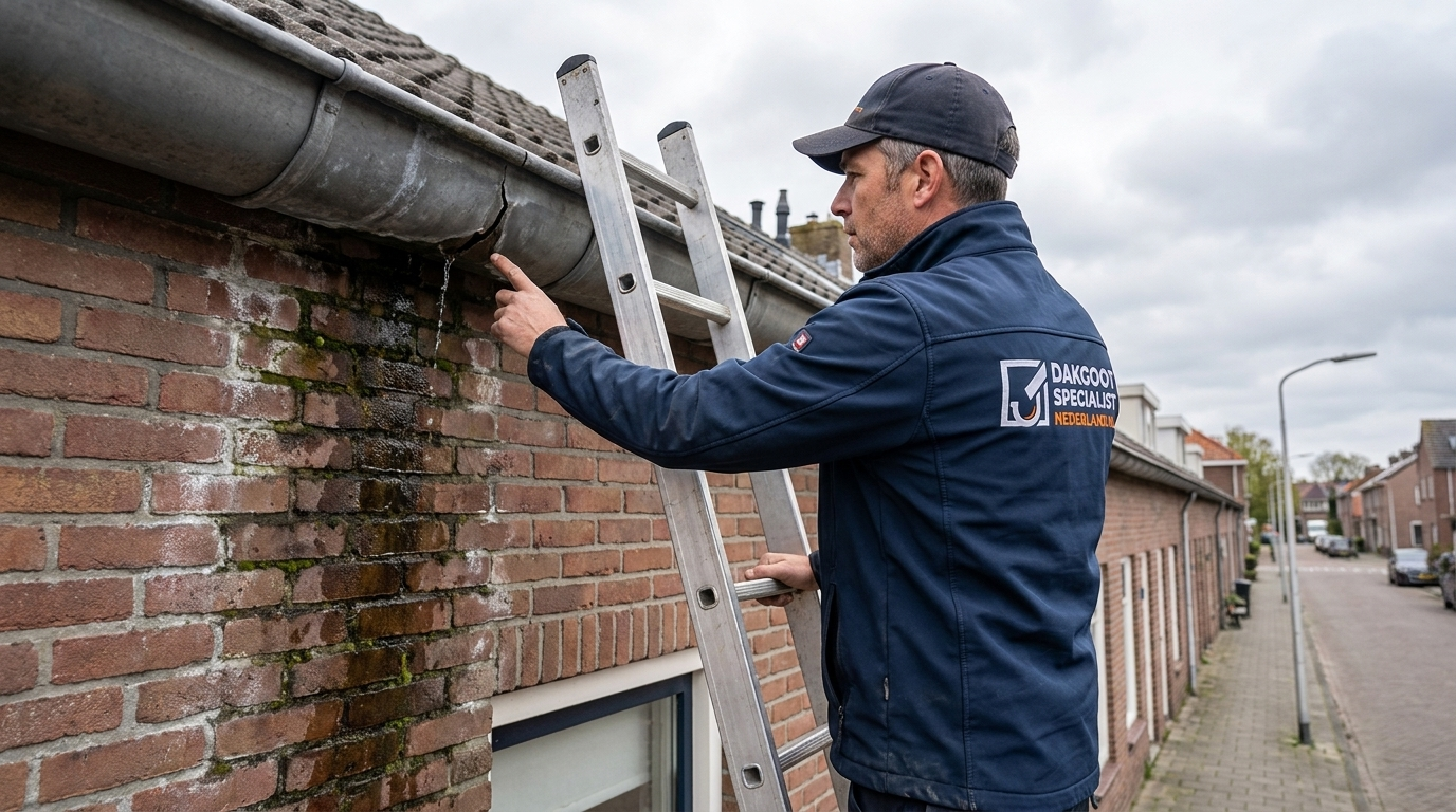 Lekkende dakgoot reparatie